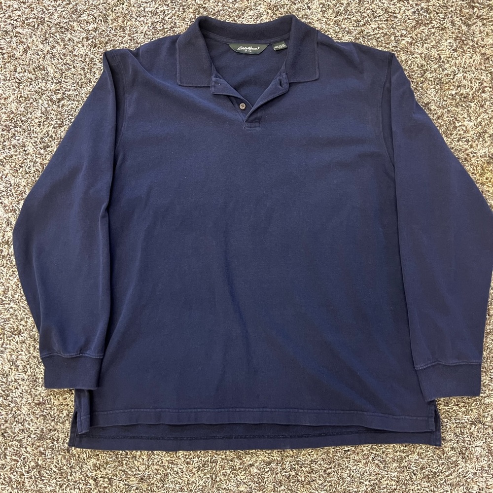 Vintage Eddie Bauer Long Sleeve Polo XXL